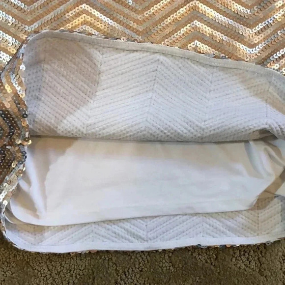 New Year's Eve White House / Black House Sequin shirt Tri-colored sequin party - Picture 7 of 8